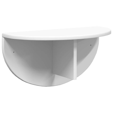 vidaXL Wall Shelf Wall-mounted White 48 x 24 x 24 cm Engineered Wood
