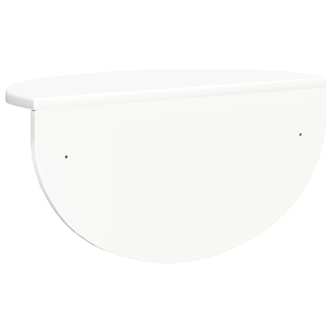 vidaXL Wall Shelf 2 pcs White 48 x 24 x 24 cm Engineered Wood