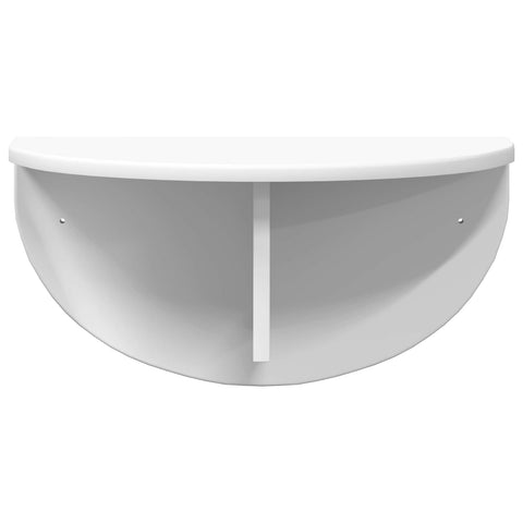 vidaXL Wall Shelf 2 pcs White 48 x 24 x 24 cm Engineered Wood