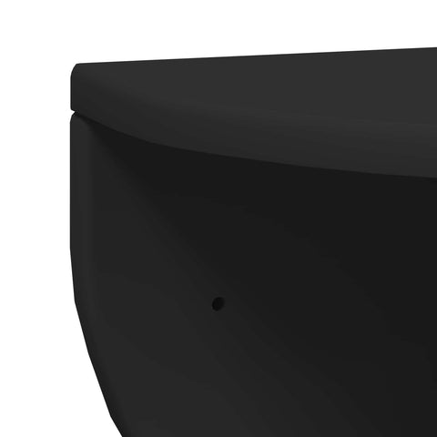 vidaXL Wall Shelf Wall-mounted Black 48 x 24 x 24 cm Engineered Wood