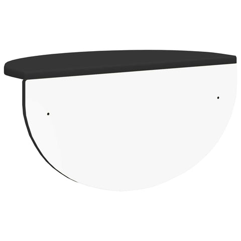 vidaXL Wall Shelf 2 pcs Black 48 x 24 x 24 cm Engineered Wood