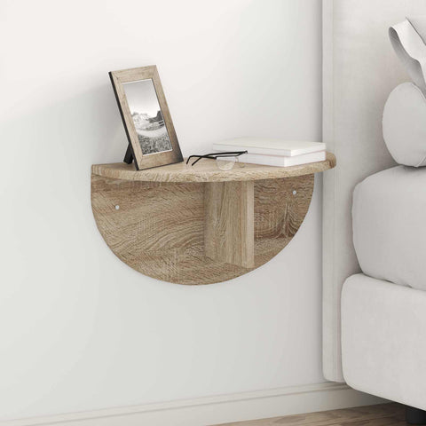 vidaXL Wall Shelf Sonoma Oak 48 x 24 x 24 cm Engineered Wood