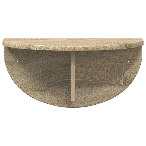 vidaXL Wall Shelf 2 pcs Sonoma Oak 48 x 24 x 24 cm Engineered Wood