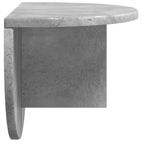 vidaXL Wall Shelf 2 pcs Concrete Grey 48 x 24 x 24 cm Engineered Wood