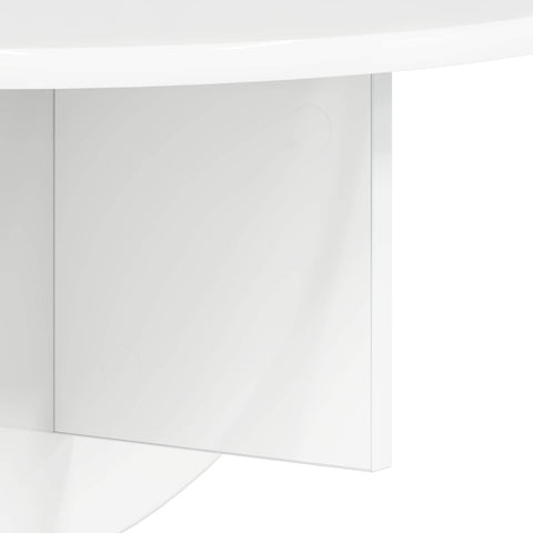 vidaXL Wall Shelf High Gloss White 48 x 24 x 24 cm Engineered Wood