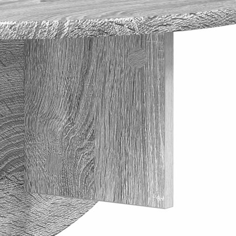 vidaXL Wall Shelf 2 pcs Grey Sonoma 48 x 24 x 24 cm Engineered Wood