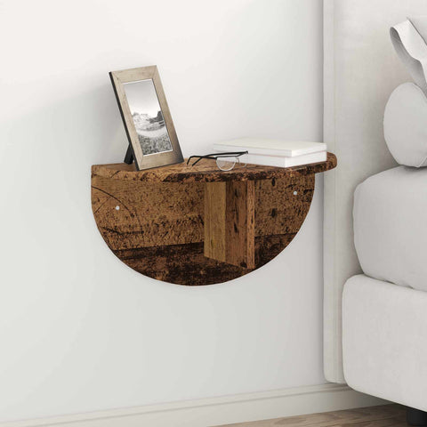 vidaXL Wall Shelf Old Wood 48 x 24 x 24 cm Engineered Wood