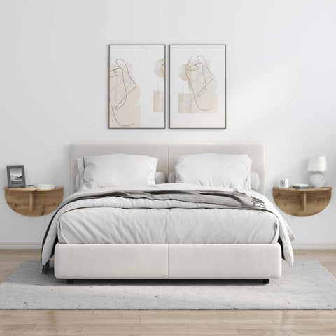 vidaXL Wall Shelf Artisan Oak 48 x 24 x 24 cm Engineered Wood