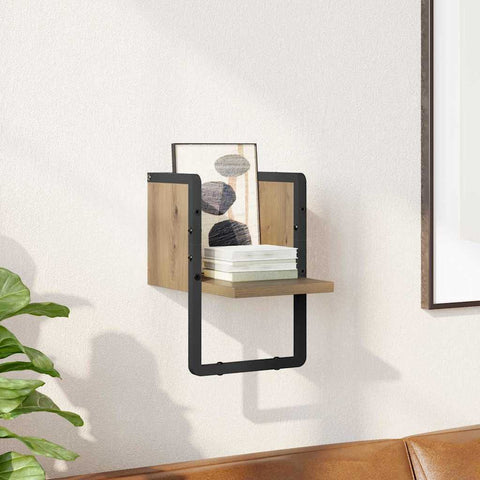 vidaXL Wall Shelf Artisian Oak 20 x 25 x 30 cm Engineered Wood