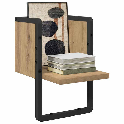 vidaXL Wall Shelf Artisian Oak 20 x 25 x 30 cm Engineered Wood