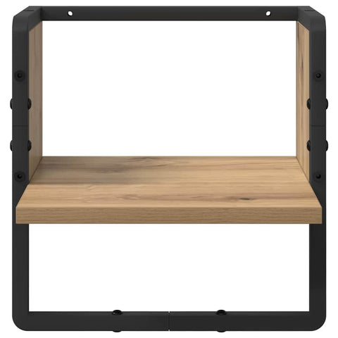 vidaXL Wall Shelf Artisian Oak 30 x 25 x 30 cm Engineered Wood