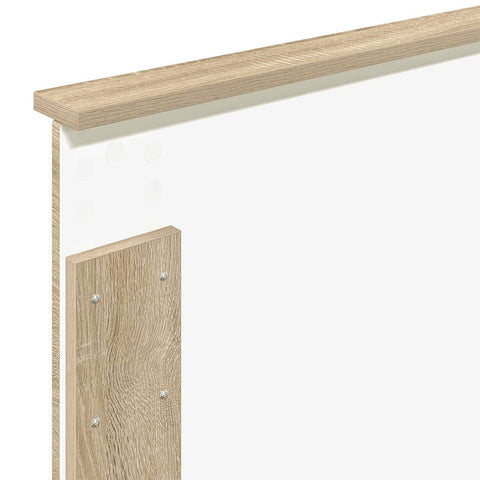 vidaXL Bed Frame with Shelf Sonoma Oak 90 x 190 cm Engineered Wood