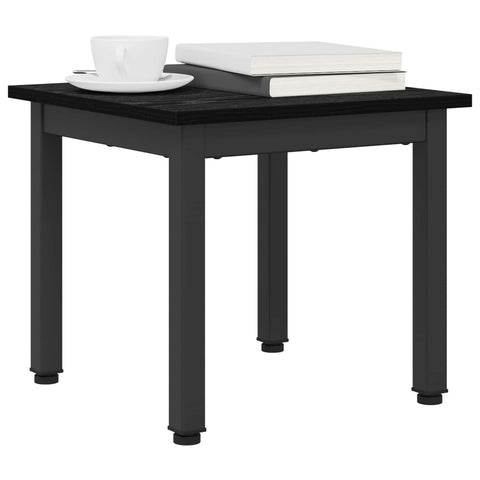 vidaXL Coffee Table Black Oak 40 x 40 x 36 cm Engineered Wood