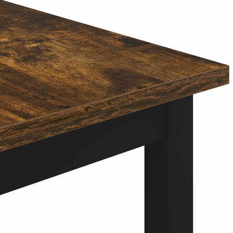 vidaXL Coffee Table Smoke Oak 40 x 40 x 36 cm Engineered Wood
