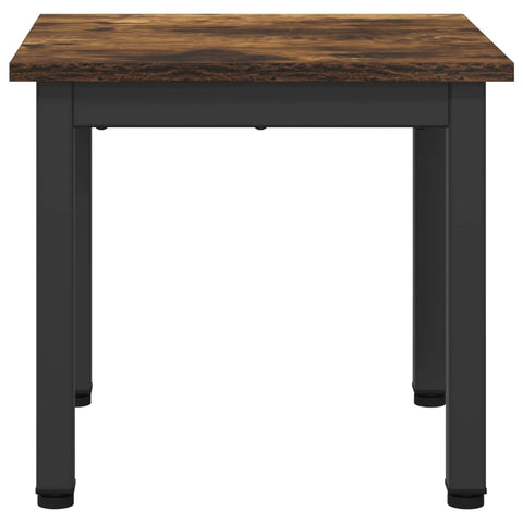 vidaXL Coffee Table Smoke Oak 40 x 40 x 36 cm Engineered Wood