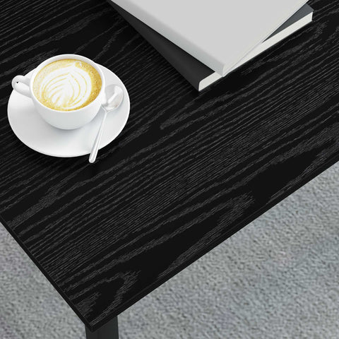 vidaXL Coffee Table Black Oak 70 x 50 x 36 cm Engineered Wood