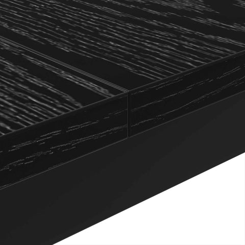 vidaXL Coffee Table Black Oak 80 x 80 x 45 cm Engineered Wood