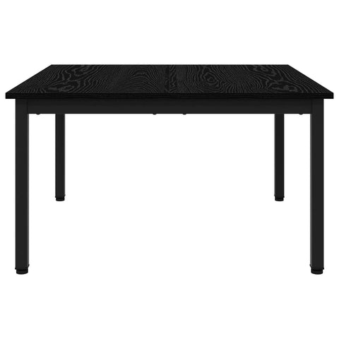 vidaXL Coffee Table Black Oak 80 x 80 x 45 cm Engineered Wood