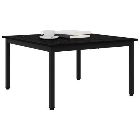 vidaXL Coffee Table Black Oak 80 x 80 x 45 cm Engineered Wood