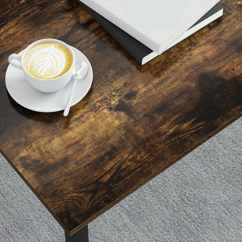 vidaXL Coffee Table Smoke Oak 80 x 80 x 45 cm Engineered Wood