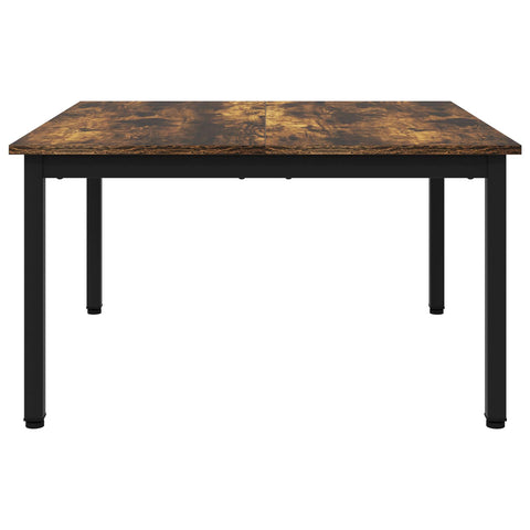 vidaXL Coffee Table Smoke Oak 80 x 80 x 45 cm Engineered Wood