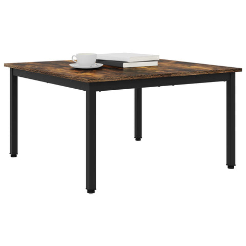 vidaXL Coffee Table Smoke Oak 80 x 80 x 45 cm Engineered Wood