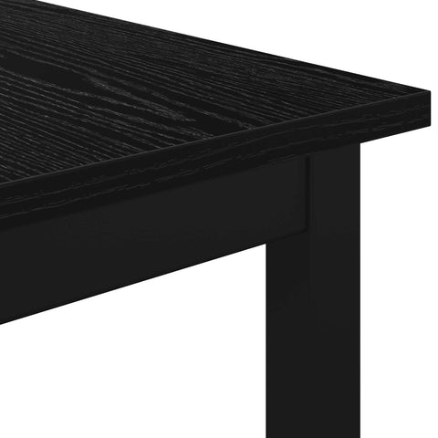 vidaXL Bench Black Oak 160 x 35 x 45 cm Engineered Wood