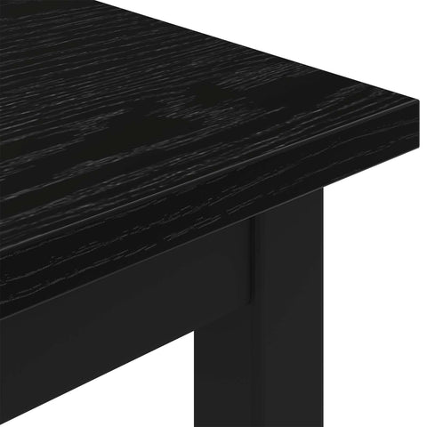 vidaXL Bench Black Oak 200 x 35 x 45 cm Engineered Wood