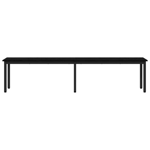 vidaXL Bench Black Oak 200 x 35 x 45 cm Engineered Wood