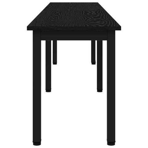 vidaXL Bench Black Oak 200 x 35 x 45 cm Engineered Wood