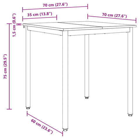 vidaXL Dining Tables METAL