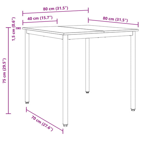 vidaXL Dining Tables METAL