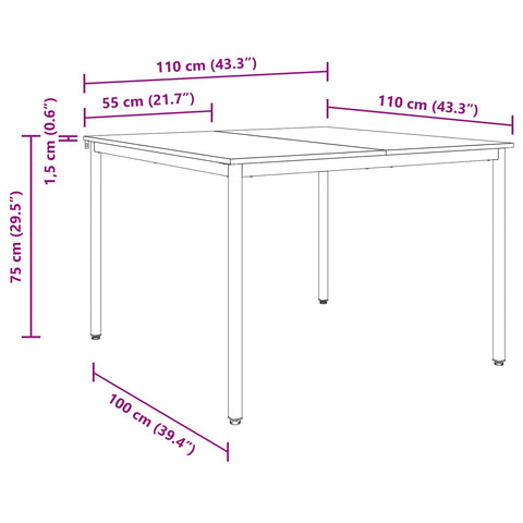 vidaXL Dining Tables METAL