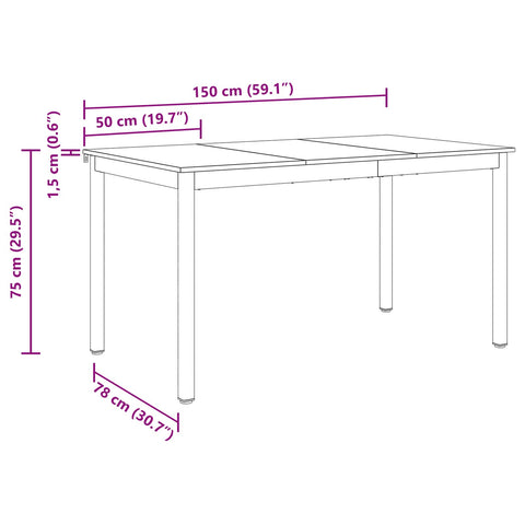 vidaXL Dining Tables METAL