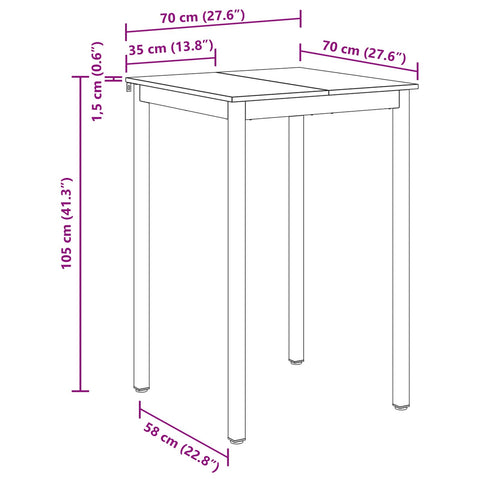 vidaXL Dining Tables Engineered Wood