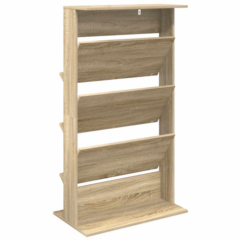 vidaXL Magazine Rack Sonoma Oak 70 x 41 x 126 cm Engineered Wood