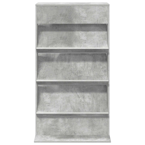 vidaXL Magazine Rack Concrete Grey 70 x 41 x 126 cm Engineered Wood