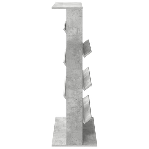 vidaXL Magazine Rack Concrete Grey 70 x 41 x 126 cm Engineered Wood