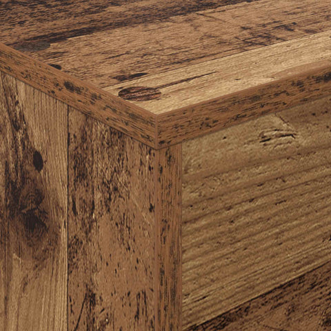 vidaXL Magazine Rack with Shelf with Storage Engineered Wood