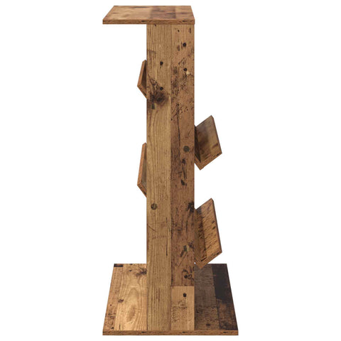 vidaXL Magazine Rack with Shelf with Storage Engineered Wood