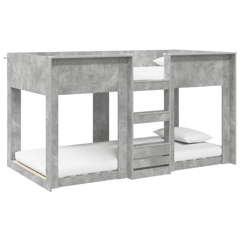 vidaXL Bunk Bed for Kids Concrete Grey 90 x 200 cm Engineered Wood