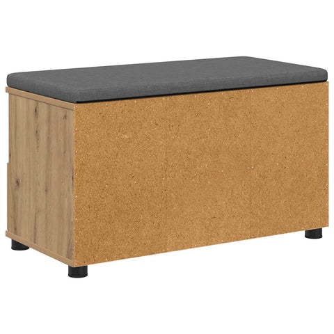 vidaXL Hall Bench with Cushion with Drawer Artisan Oak 80 x 38 x 46 cm