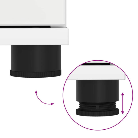 vidaXL Hall Bench with Cushion with Drawer White 100 x 38 x 46 cm