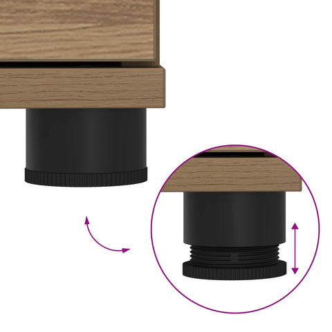 vidaXL Hall Bench with Cushion Artisan Oak 100 x 38 x 46 cm