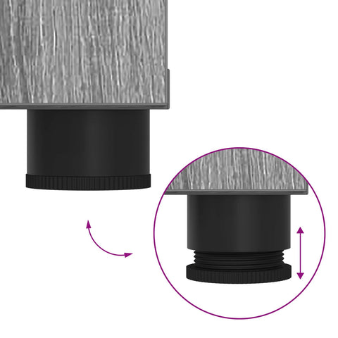 vidaXL Hall Bench with Cushion with Door Grey Sonoma 80 x 38 x 46 cm