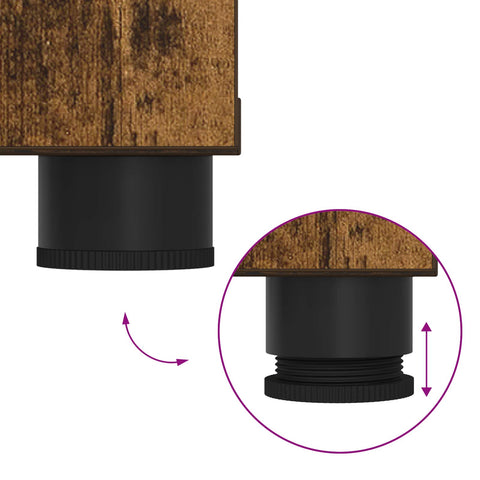 vidaXL Hall Bench with Cushion Plain Smoked Oak 100 x 38 x 46 cm