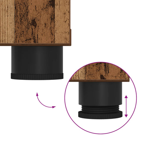 vidaXL Hall Bench with Cushion Plain Old Wood 100 x 38 x 46 cm