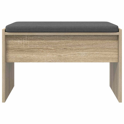 vidaXL Hall Bench with Cushion Sonoma Oak 63 x 38 x 40 cm