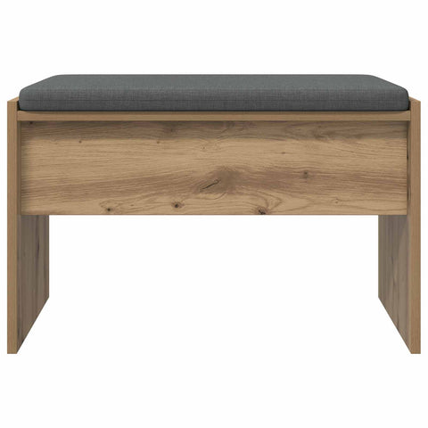 vidaXL Hall Bench with Cushion Artisan Oak 63 x 38 x 40 cm