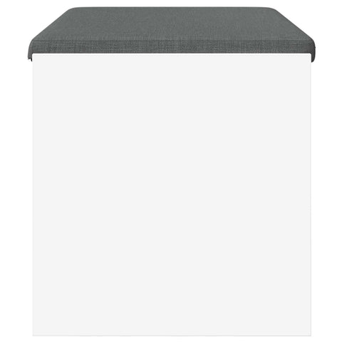 vidaXL Hall Bench with Cushion White 80 x 38 x 46 cm